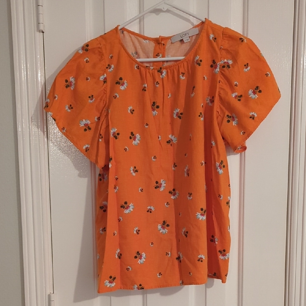 Loft Lily Button Back Flutter Top, Large - image 5